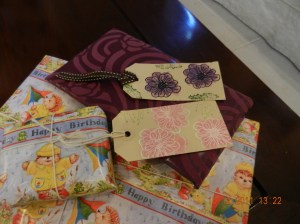 present tags made with DC stamps