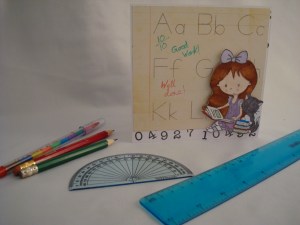 First day at school card