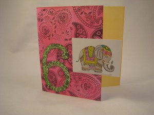 Elephant birthday card