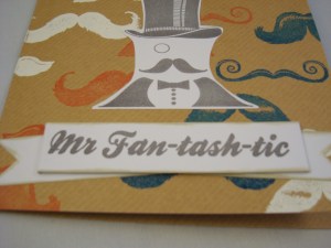 Close-up of banner/ribbon sentiment