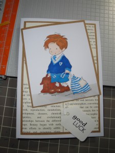 Liverpool John Moores Good luck card