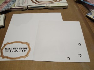 Front of envelope 'Hey there'