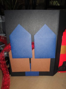 The envelopes I made for the luggage tags to go into