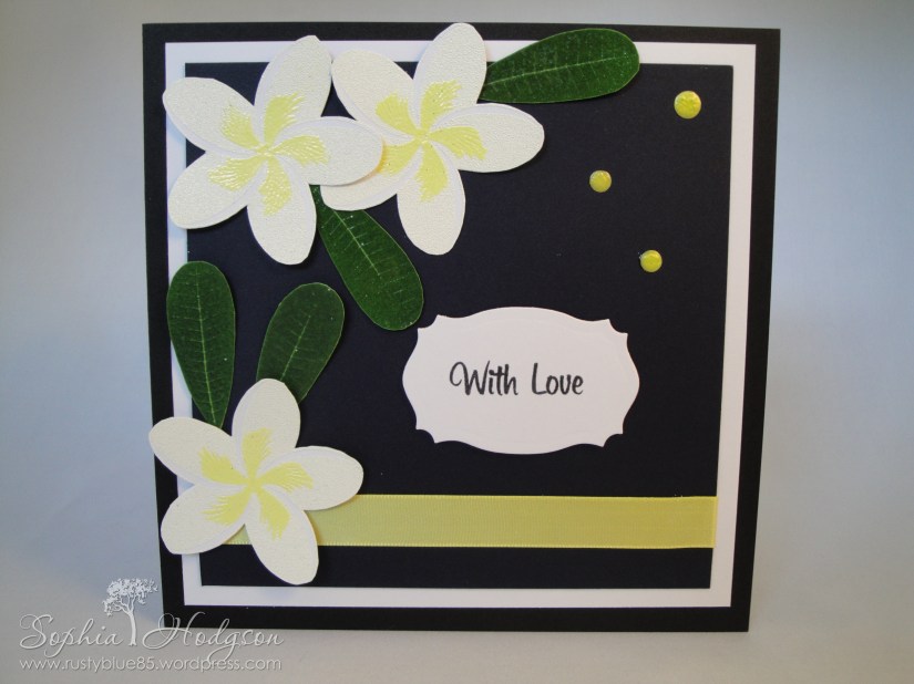 plumeria birthday card